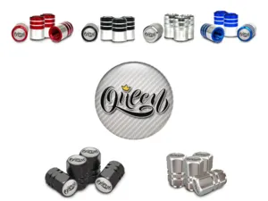Wheel Valve Covers for Bicycle Domed Design Style